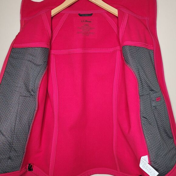 LL Bean Pathfinder Softshell Jacket Pink Womens Small Athletic Gorpcore Zip Up - Picture 8 of 15